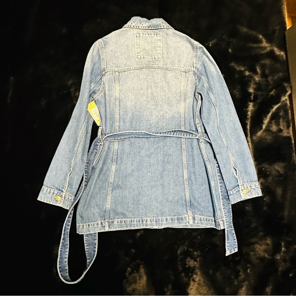Michael Kors Denim Utility Jacket w/ Belt – Size M – New With Tags - Picture 10 of 10